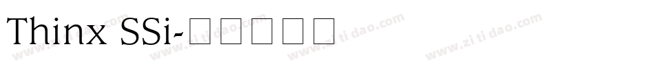 Thinx SSi字体转换